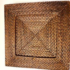 Square charger plates